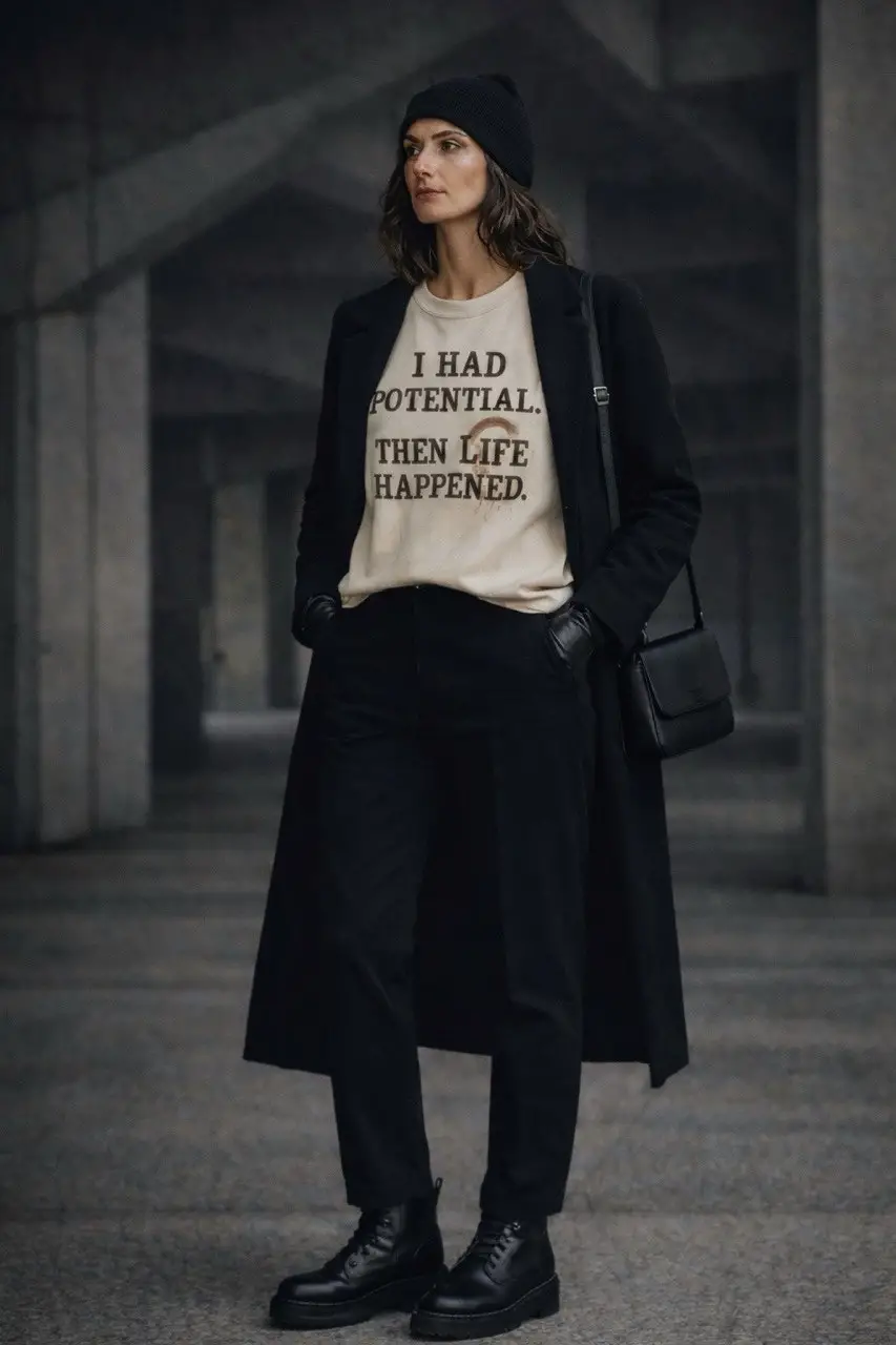 BOLD AGES | I Had Potential. Then Life Happened - Art T-shirt - Image 5