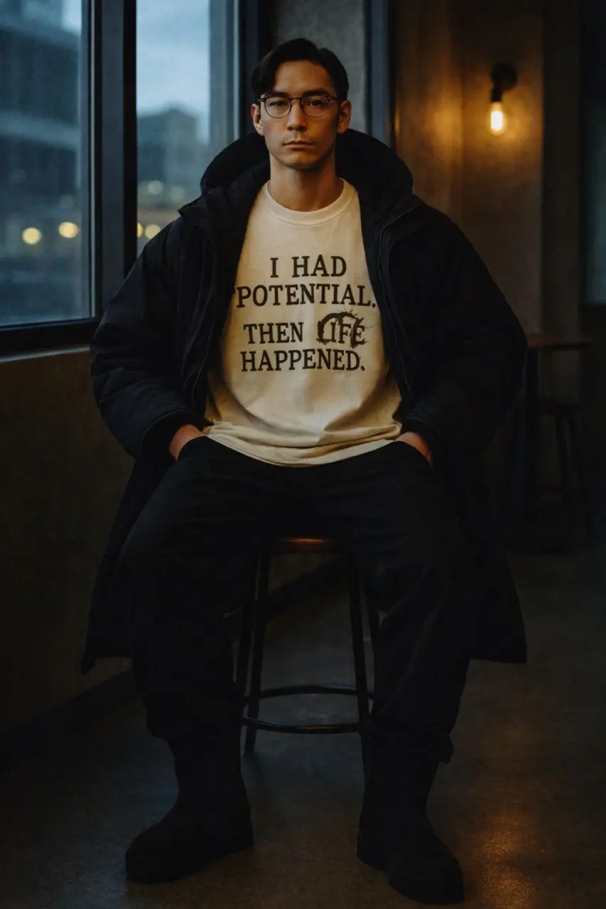 BOLD AGES | I Had Potential. Then Life Happened - Art T-shirt